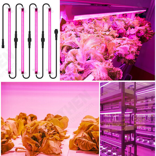 30/50cm LED Grow light Full Spectrum Indoor Plant lamp Tube Bulb Bar light For Plant Flower Vegetable Growing Succulents Indoor Greenhouse Hydroponics