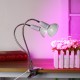 30CM Adjustable Dual Head Clip Lampholder Bulb Adapter with On/off Switch for E27 LED Grow Light