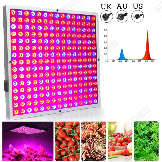 45W LED Grow Light Panel Growing Lamp Hydroponics Indoor Flower Veg Bloom Lighting AC85-265V