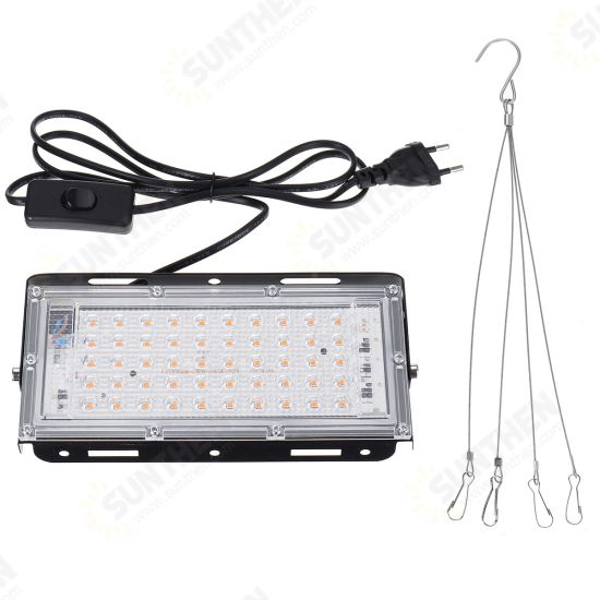 50/96LED Grow Light Full Spectrum Greenhouse Plant Vegetable Flower Hydroponics IP65 Waterproof Lamp