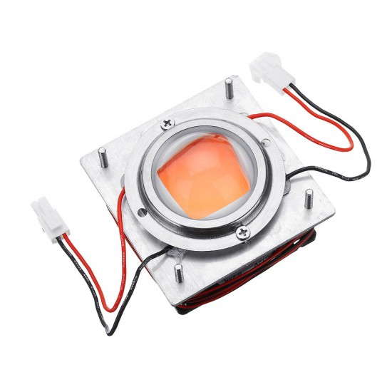 50W White / Pink Color Full Spectrum COB Grow Light Kit Chip Heat Sink LED Lens Module AC170-300V