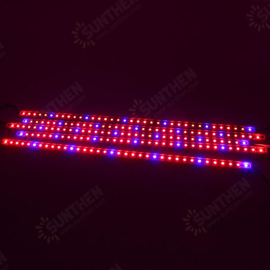 DC12V 5PCS 50CM Waterproof SMD5050 Red:Blue 5:1 36LED Strip Plant Garden Grow Light+5A Power Adapter