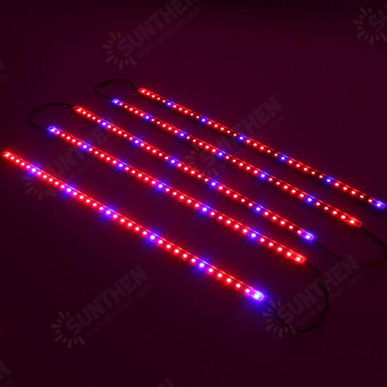 DC12V 5PCS 50CM Waterproof SMD5050 Red:Blue 5:1 36LED Strip Plant Garden Grow Light+5A Power Adapter