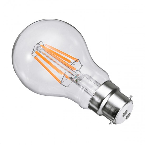 E27 B22 6W A60 Non-Dimmable COB LED Plant Grow Light Bulb for Hydroponics Greenhouse AC85-265V