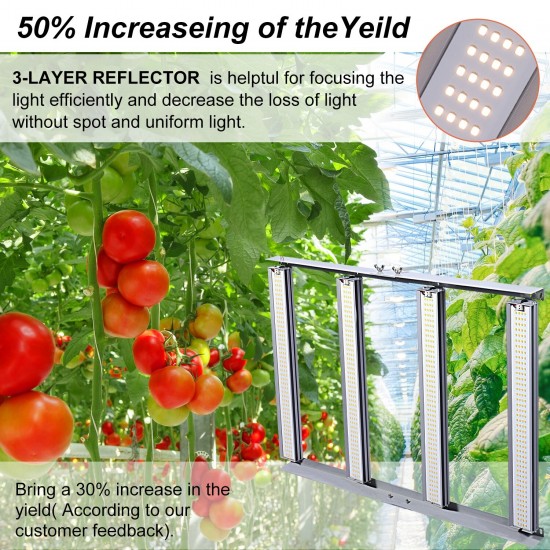 1200W LED Plant Light Growth Light Full Spectrum Splicing Flowering and Fruit Production to Increase