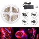 Waterproof 5M Red:Blue 5:1 SMD5050 Full Spectrum LED Strip Grow Plant Light + Power Supply DC12V