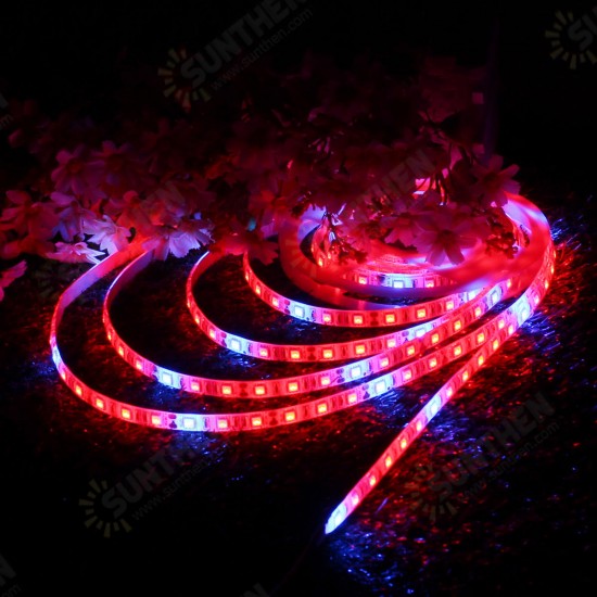 0.5M/1M/2M/3M/4M/5M Waterproof Red:Blue 5:1 SMD5050 Full Spectrum Grow Plant LED Strip Light DC12V