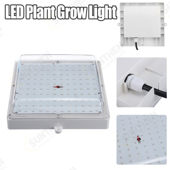 100W LED Greenhouse Garden Hydroponic Plant Grow Light Full Spectrum Growing Plant Grow Light Panel