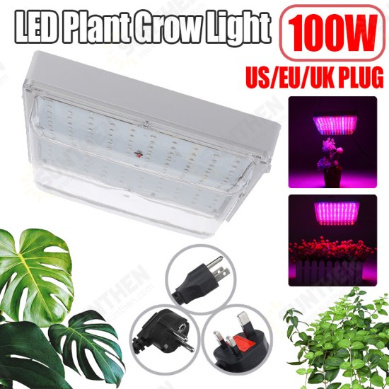 100W LED Greenhouse Garden Hydroponic Plant Grow Light Full Spectrum Growing Plant Grow Light Panel