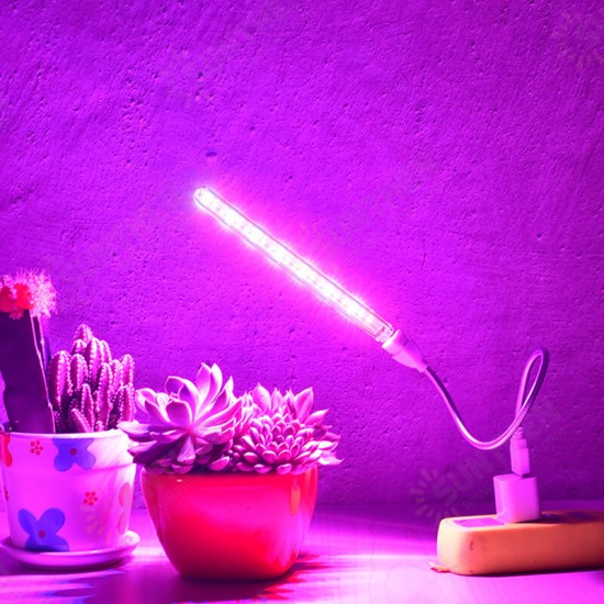 10W 21 LED Grow Light Indoor USB Plant Growing Lamp Full Spectrum For Hydroponic