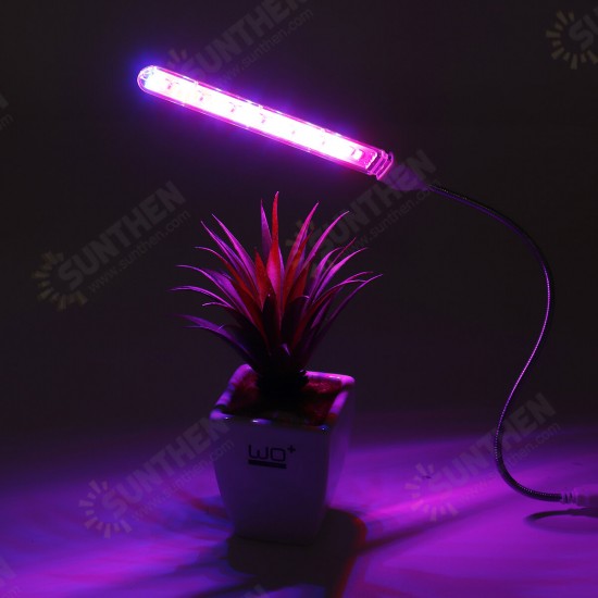 10W 21 LED Grow Light Indoor USB Plant Growing Lamp Full Spectrum For Hydroponic