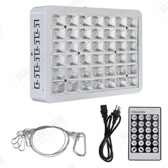 130LED Dimmable Grow Light Full Spectrum Veg Plant Lamp Timing Remote