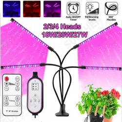 18W/20W/27W 2/3/4 Heads USB LED Plant Growing Light Clip-on Flexible Lamp with Remote Control DC5V 18W/20W/27W 2/3/4 Heads USB LED Plant Growing Light Clip-on Flexible Lamp with Remote Control DC5V