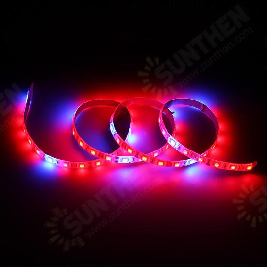 1M SMD5050 Red:Blue 5:1 Full Spectrum LED Grow Strip Light Hydroponic Greenhouse Plant DC12V