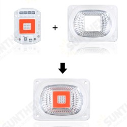 20W 30W 50W Waterproof LED Chip with Lens Reflector Full Spectrum Grow Light For Plants AC 110V/220V 20W 30W 50W Waterproof LED Chip with Lens Reflector Full Spectrum Grow Light For Plants AC 110V/220V