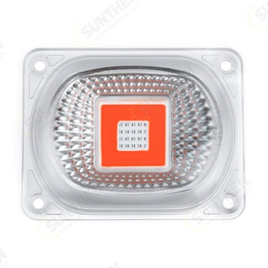 20W 30W 50W Waterproof LED Chip with Lens Reflector Full Spectrum Grow Light For Plants AC 110V/220V