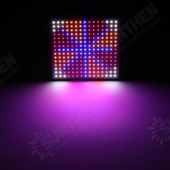 225LED Grow Light Blue & Red & White & Orange Lamp Ultrathin Panel Hydroponics Indoor Plant Veg Flower AC85-265V