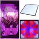 225LED Grow Light Blue & Red & White & Orange Lamp Ultrathin Panel Hydroponics Indoor Plant Veg Flower AC85-265V