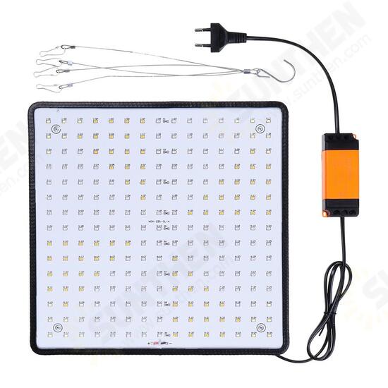 225LED Grow Light Blue & Red & White & Orange Lamp Ultrathin Panel Hydroponics Indoor Plant Veg Flower AC85-265V