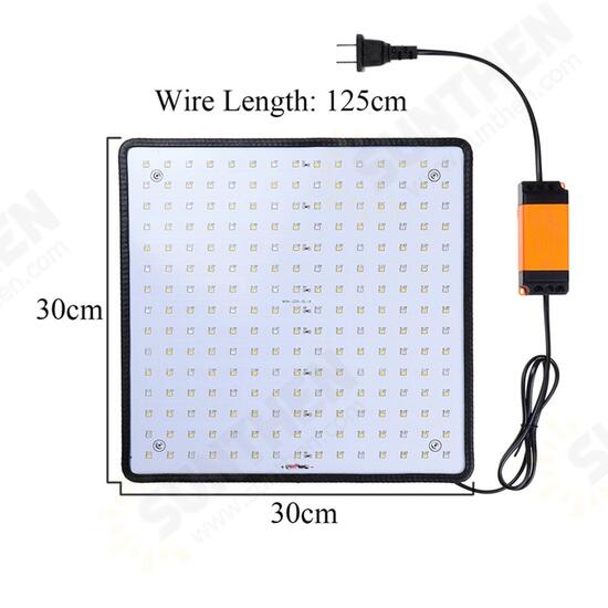 225LED Grow Light Warm White & Red Lamp Ultrathin Panel Hydroponics Indoor Plant Veg Flower AC85-265V