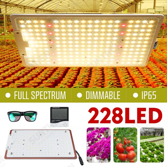 228LED Plant Grow Lamp Full Spectrum Dimmable IP65 Hydroponic Growth Lamp