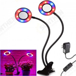 24W Daul Head LED Plant Grow Light Flexible Desk Clip Lamp for Vegetables Fruits Flowers Hydroponics 24W Daul Head LED Plant Grow Light Flexible Desk Clip Lamp for Vegetables Fruits Flowers Hydroponics