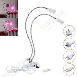 30CM Adjustable Dual Head Clip Lampholder Bulb Adapter with On/off Switch for E27 LED Grow Light 30CM Adjustable Dual Head Clip Lampholder Bulb Adapter with On/off Switch for E27 LED Grow Light