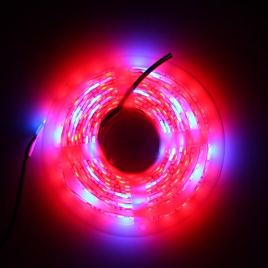 3M SMD5050 Red:Blue 5:1 Full Spectrum LED Grow Strip Hydroponic Plant Light Kit+Power Adapter DC12V