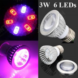 3W E27 4 Red 2 Blue Grow LED Convex Mirror Bulb Greenhouse Plant Seedling Growth Light 3W E27 4 Red 2 Blue Grow LED Convex Mirror Bulb Greenhouse Plant Seedling Growth Light