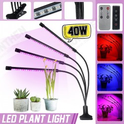 4 Head 40W Full Spectrum LED Grow Light Flexible Pot Plant Flower Vegetable Growing Lamp with Timer Function 4 Head 40W Full Spectrum LED Grow Light Flexible Pot Plant Flower Vegetable Growing Lamp with Timer Function