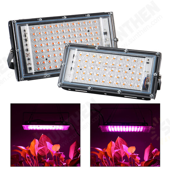 50/100W 50/96LED 220V Full Spectrum Grow Light Plant Growing Lamp Lights With Clip For Indoor Plants