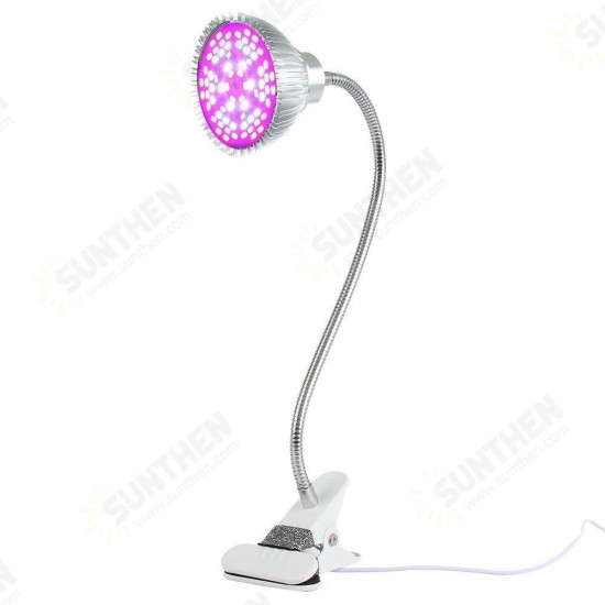 50W LED Grow Light Full Spectrum 360 Degree Flexible Gooseneck Growing Lamp Office Clip Desk Light