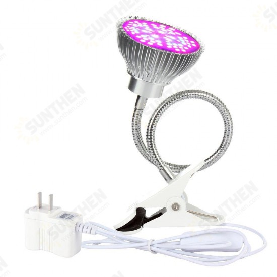 50W LED Grow Light Full Spectrum 360 Degree Flexible Gooseneck Growing Lamp Office Clip Desk Light