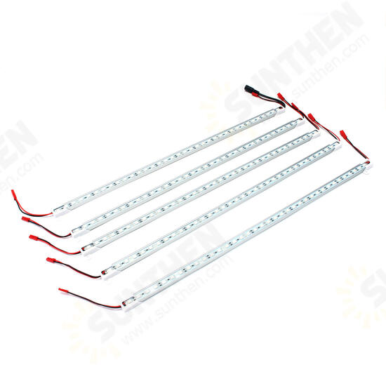 5PCS 50CM SMD5050 Red:Blue 5:1 Grow Plant LED Strip Light with Connector for Greenhouse DC12V