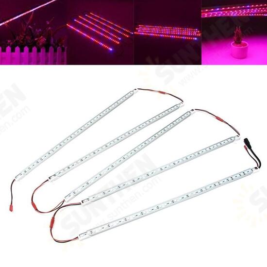 5PCS 50CM SMD5050 Red:Blue 5:1 Grow Plant LED Strip Light with Connector for Greenhouse DC12V