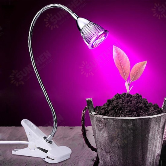 5W 220V Desktop Clip Flexible Neck 5 LED Plant Grow Light for Home Office Garden Greenhouse 5W 220V Desktop Clip Flexible Neck 5 LED Plant Grow Light for Home Office Garden Greenhouse
