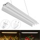 96LED Plant Grow Light Full Spectrum Dual Tube Hanging Lamp Greenhouse Vegetable