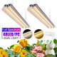 96LED Plant Grow Light Full Spectrum Dual Tube Hanging Lamp Greenhouse Vegetable