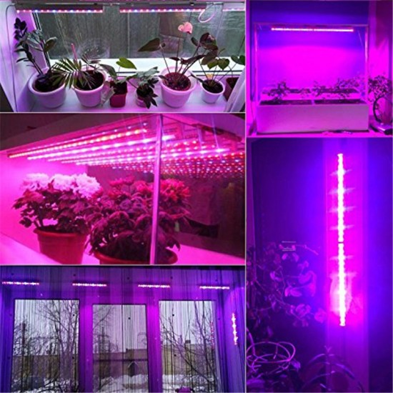 AC100-240V 24W Red:Blue 4:1 LED Grow Rigid Strip Light IP65 Plant Garden Greenhouse Flower Lamp