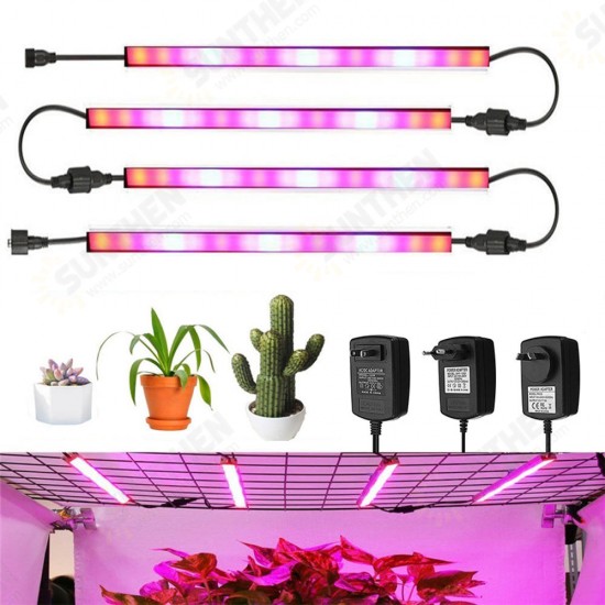 AC100-240V 24W Red:Blue 4:1 LED Grow Rigid Strip Light IP65 Plant Garden Greenhouse Flower Lamp