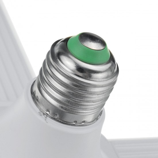 AC110-265V 50W 2835 Four-Leaf Foldable E27 240 LED Grow Light Bulb With Lamp Holder Clip for Vegetables Growth