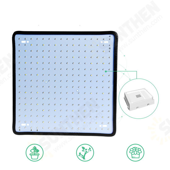 AC85-265V 35W 256LED Ultra Thin Full Spectrum/Sun Light LED Grow Light Quantum Plant Light US/EU Plug