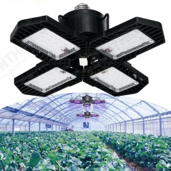 E26/E27 132LED Grow Light 2835 Full Spectrum 4 Blades Hydroponic Plant Veg Flower Lamp AC85-265V E26/E27 132LED Grow Light 2835 Full Spectrum 4 Blades Hydroponic Plant Veg Flower Lamp AC85-265V