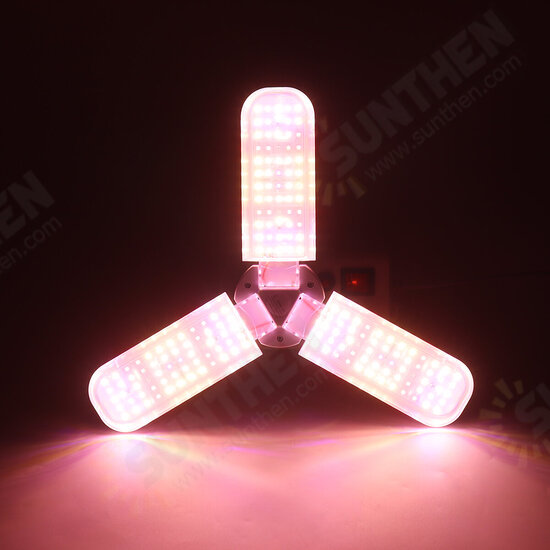 E27 2/3/4 Blades Full Spectrum LED Grow Light Bulb Folding Hydroponic Indoor Plants Growing Lamp 85-265V