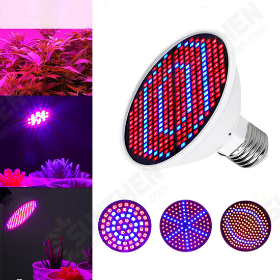 E27 60/126/200/300LED Grow Light Bulb Indoor Plant Hydroponic Flower Veg Lamp 85-265V E27 60/126/200/300LED Grow Light Bulb Indoor Plant Hydroponic Flower Veg Lamp 85-265V