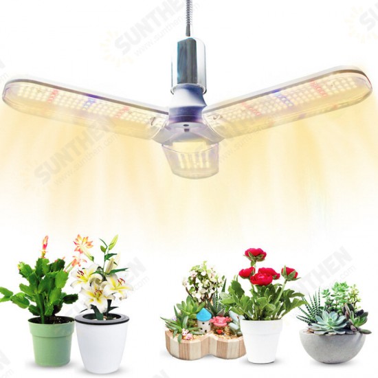 E27 Deformable LED Grow Light Full Spectrum Growing Lamp for Plant Hydroponics