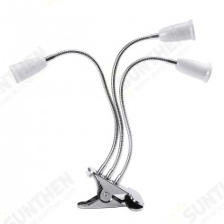 E27 Three Heads Bulb Adapter Lampholder Socket Clip With Switch for Grow Plant Light Bulb E27 Three Heads Bulb Adapter Lampholder Socket Clip With Switch for Grow Plant Light Bulb