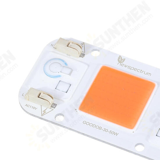 High Power 50W Full Spectrum COB LED Grow Light Chip for Floodlight AC100-130V