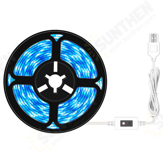 USB Hand Scan Sensor Grow Light Strip Grow Ice Blue Spectrum 0.5/2/3M LED Phyto Lamp Plants Flowers Greenhouse Hydroponic NoWaterproof/IP65 Waterproof