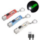 M300 GITD-Green Self-luminous 400LM 6500K EDC Keychain Flashlight with RGB Sidelight, Magnetic Tail Repair Work Lamp Type-C Rechargeable Mini UV Flashlight